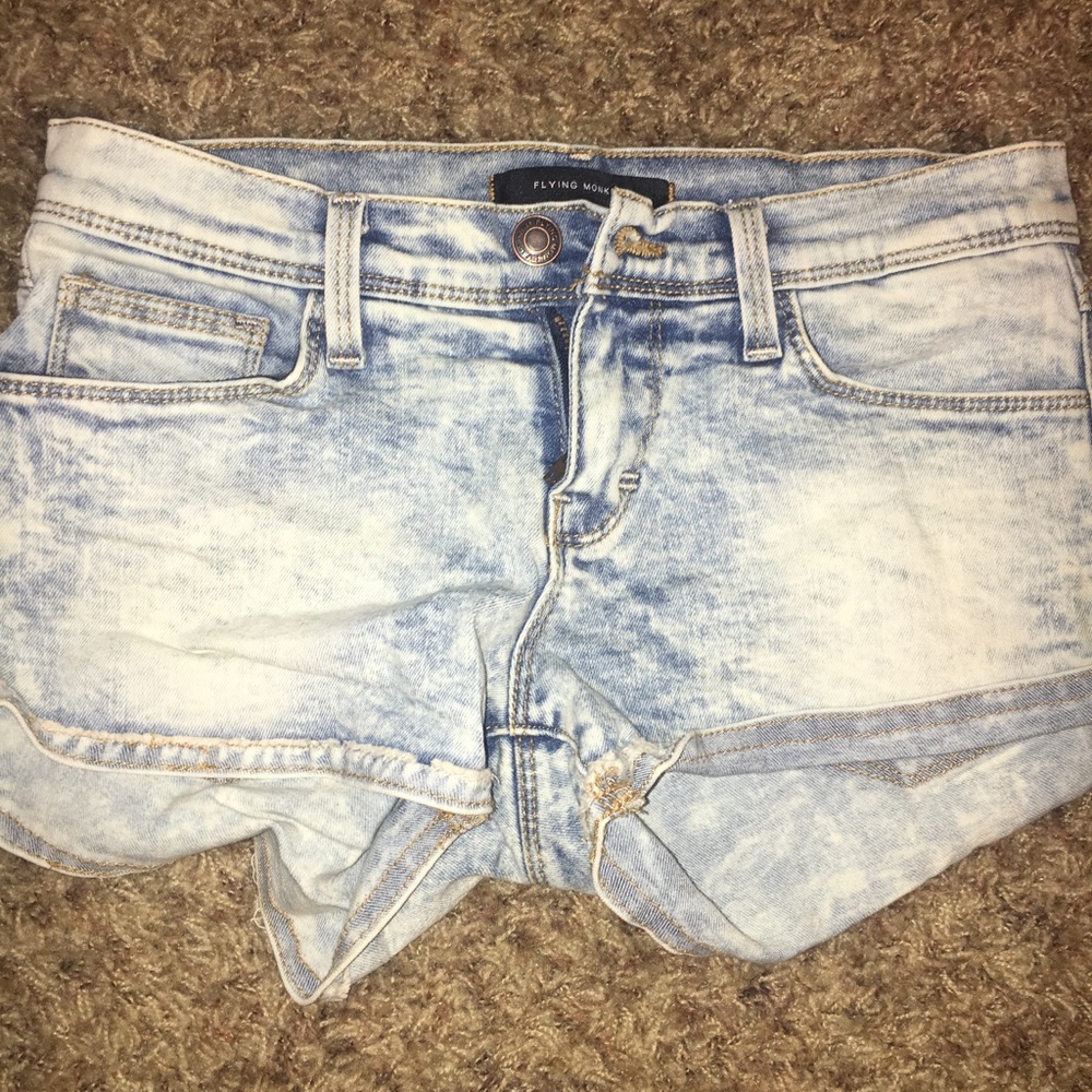 Flying monkey jean shorts